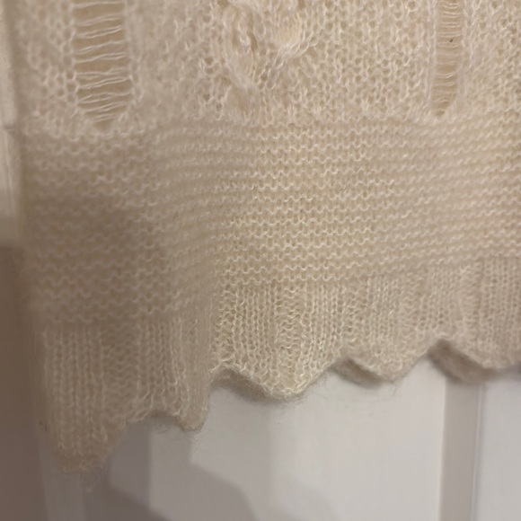 All Saints Cream Cardigan Sweater - Picture 4 of 9